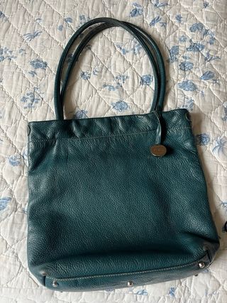 Bolso piel verde botella FURLA