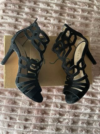 Sandalias de tacón UNISA negras talla 35