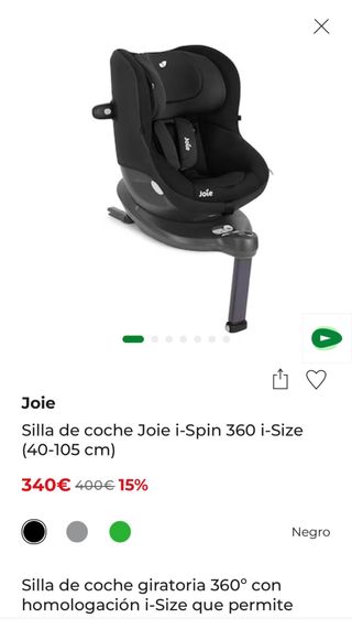 Silla de coche Joie i-Spin 360 i-Size