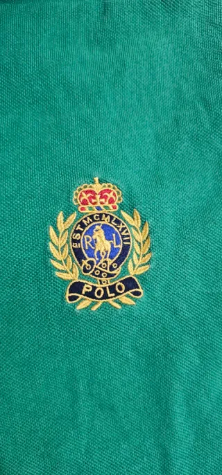 Polo Ralph Lauren Verde XL Logo Crest