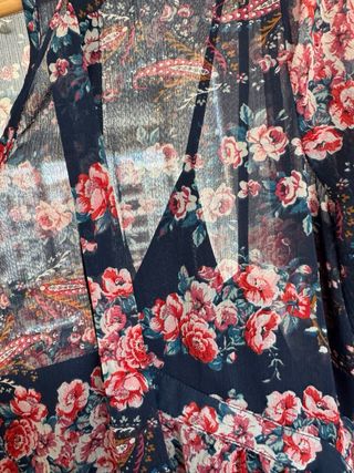 Vestido estampado floral azul