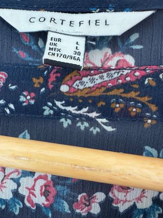 Vestido estampado floral azul