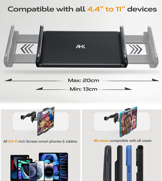 Soporte de tablet para reposacabezas de coche