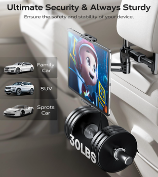 Soporte de tablet para reposacabezas de coche