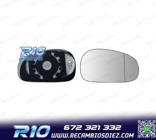 CRISTAL ESPEJO BASE DERECHO SEAT LEON II 05-09 TERMICO