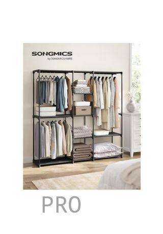 Perchero, Guardarropa, con Barras, Vestidor, tela