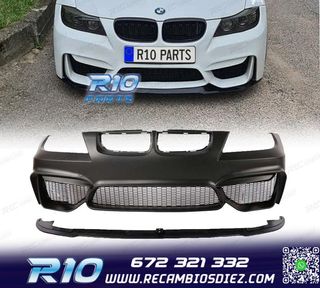 PARAGOLPES DELANTERO BMW E90 E91 05-08 LOOK M4 + SPOILER LIP