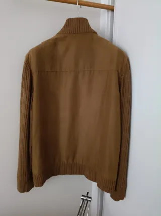 Cazadora antelina caballero beige