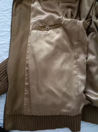 Cazadora antelina caballero beige