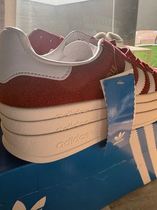 Adidas Gazelle Burdeos Plataforma
