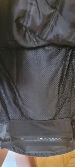 Chaqueta moto infantil gris y rosa