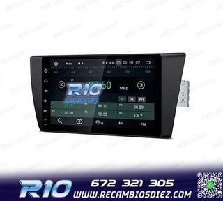 RADIO GPS ANDROID 14 BMW E90 E91 E92 E93 PANTALLA 9" TACTIL