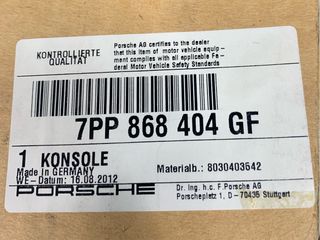 CONSOLA DE TECHO PORSCHE CAYENNE PANAMERA ORIGINAL