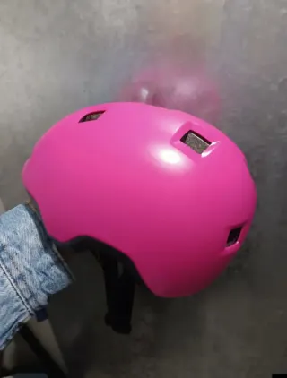 Casco Bicicleta Patinete Niña Rosa