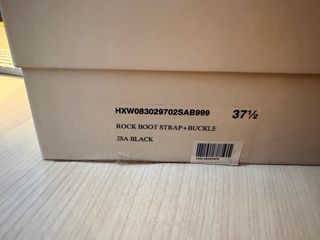 Hogan Stivali Rock Boot Strap Pelle Neri