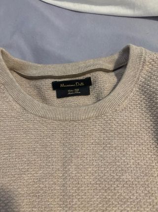 Jersey Massimo Dutti Crema Talla L