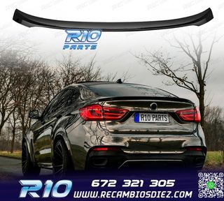 ALERON SPOILER BMW X6 F16 14-19 LOOK M PERFORMANCE NEGRO BRI