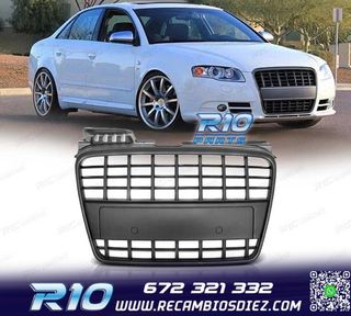 PARRILLA AUDI A4 B7 04-09 LOOK S LINE NEGRO