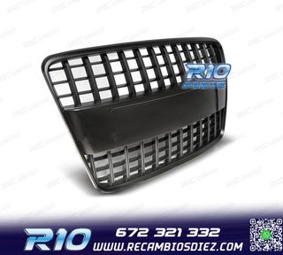 PARRILLA AUDI A4 B7 04-09 LOOK S LINE NEGRO