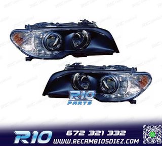 FAROS BMW E46 COUPÉ FONDO NEGRO + INTERMITENTE