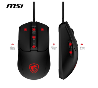 Ratón Gaming MSI Forge GM100 6400 DPI RGB