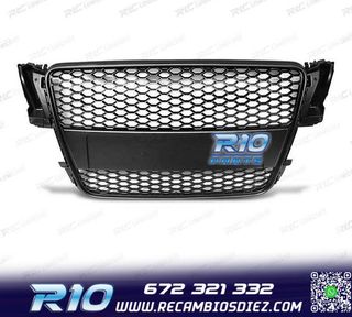 PARRILLA AUDI A5 07-11 NEGRA LOOK RS