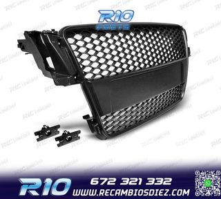 PARRILLA AUDI A5 07-11 NEGRA LOOK RS