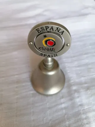 Lotto di 5 campanelle decorative argentate