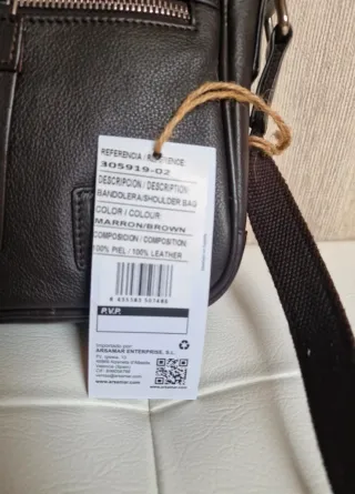 Bandolera Lois Marrón Piel Nuevo.