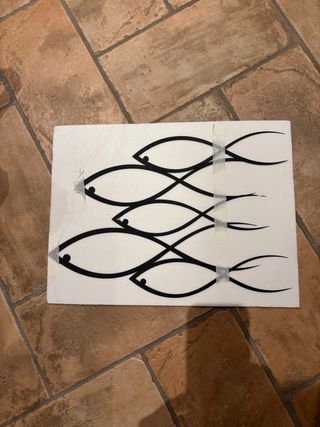 Pesciolini decorativi neri