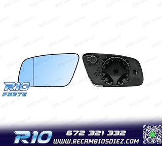 CRISTAL ESPEJO + BASE IZQUIERDO AUDI A3 8L 00-03