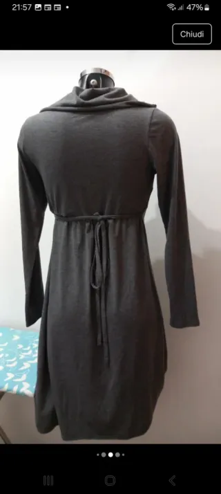 Vestito OVS donna manica lunga grigio