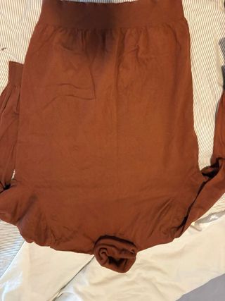 Jersey cuello alto teja Massimo Dutti Talla L