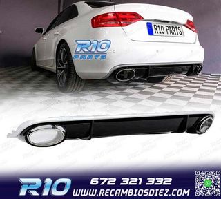 DIFUSOR AUDI A4 B8 07-11 LOOK RS4