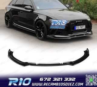 SPOILER LIP AUDI A6 19-24 NEGRO BRILLO