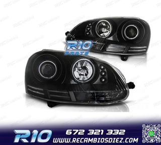 FAROS VOLKSWAGEN VW GOLF 5 OJOS ANGEL CCFL LUZ DIURNA LED FO