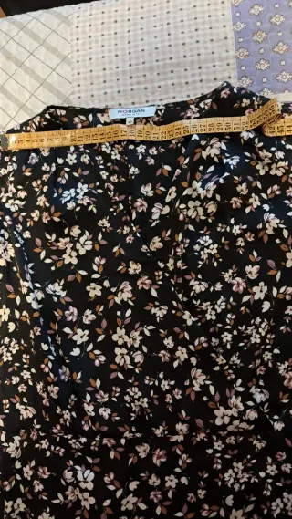 Vestido Morgan floral negro