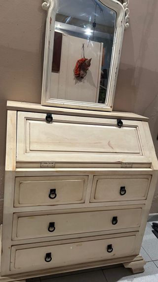 Mueble buró con espejo