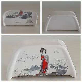 Spaghettiera e portatovaglioli motivo orientale