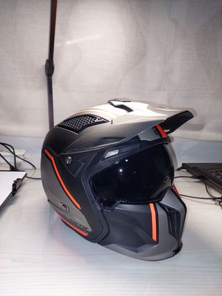 Casco MT Street Fighter Naranja KTM Negro talla M
