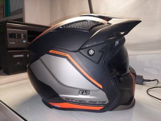 Casco MT Street Fighter Naranja KTM Negro talla M