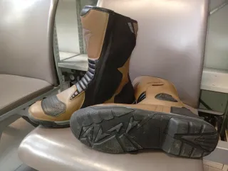 Botas Moto A-Tech Marrones y Negras