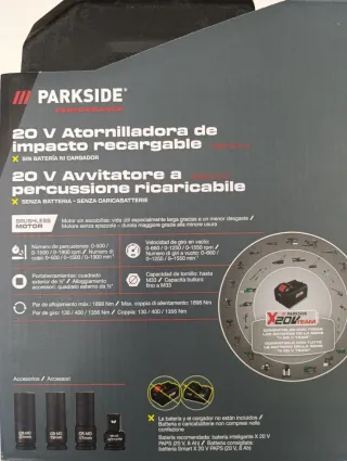 Parkside 20V Atornilladora de Impacto