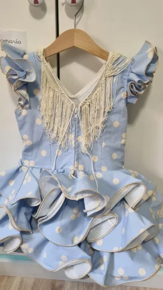 Traje de flamenca niña lunares