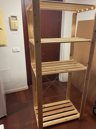 Estantería madera 4 baldas