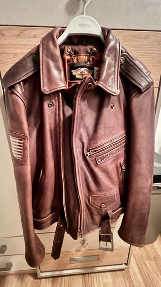 Cazadora Cuero Harley Davidson Talla M