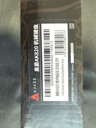 Teclado Mecánico A.JAZZ AK820 Gris/Blanco