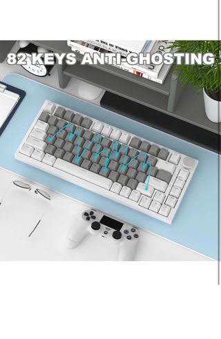 Teclado Mecánico A.JAZZ AK820 Gris/Blanco