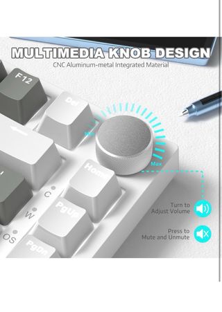 Teclado Mecánico A.JAZZ AK820 Gris/Blanco