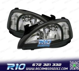 FAROS PARA OPEL CORSA C 00-06 FONDO NEGRO